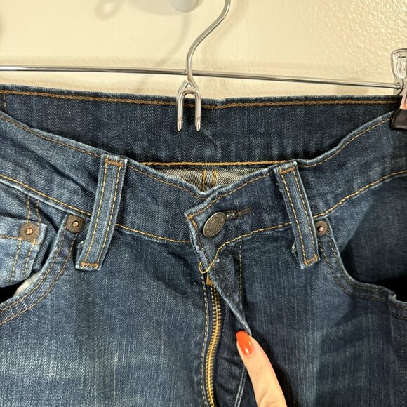 Levi's Levi Strauss Jeans Mens Size 34 x 32 Straight Leg Dark Wash Denim - Picture 5 of 12